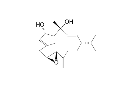 (1S,2E,4S,6R,7E,10S,11S)-10,11-Epoxy-2,7,12(20)-cembratriene-4,6-diol