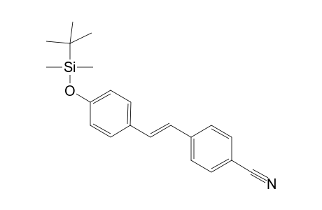 4-{2'-[4"-(t-Butyldimethylsilyl)oxyphenyl]}-1(E)-ethenyl-1-benzonitrile