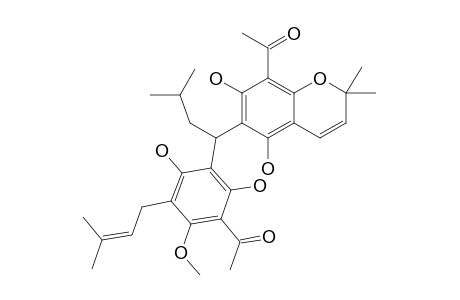 ACROPYRONE;1-[6-[1-[3-ACETYL-2,6-DIHYDROXY-4-METHOXY-5-(3-METHYLBUT-2-EN-1-YL)-PHENYL]-3-METHYLBUTYL]-5,7-DIHYDROXY