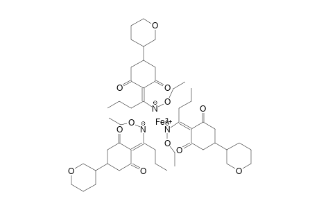 1,3-Cyclohexanedione, 2-[1-(ethoxyamino)butylidene]-5-(tetrahydro-2H-pyran-3-yl)-, iron salt