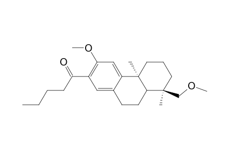 1-(-12',16'-dimethoxypodocarpa-8',11',13'-triene-13'-yl)pentan-1-one