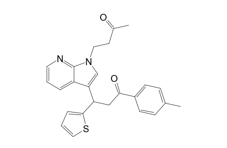 4-[3-[3-(4-methylphenyl)-3-oxidanylidene-1-thiophen-2-yl-propyl]pyrrolo[2,3-b]pyridin-1-yl]butan-2-one