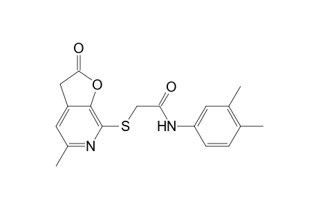 Acetamide, 2-[(2,3-dihydro-5-methyl-2-oxofuro[2,3-c]pyridin-7-yl)thio]-N-(3,4-dimethylphenyl)-
