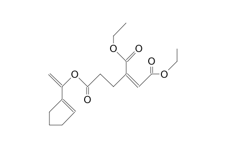 (E)-1-Ethyl 6-(1-cyclopenten-1-yl-ethenyl) 3-carboethoxy-2-hexenedioate