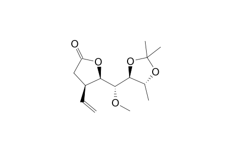 5-[Methoxy(2,2,4-Trimethyl-1,3-dioxolan-5-yl)methyl]-4-vinyltetrahydrofuran-2-one