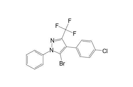 5-Bromanyl-4-(4-chlorophenyl)-1-phenyl-3-(trifluoromethyl)pyrazole