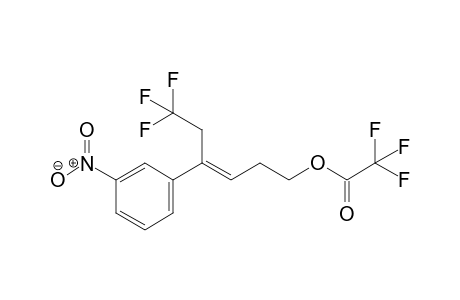 (E)-6,6,6-trifluoro-4-(3-nitrophenyl)hex-3-enyl 2,2,2-trifluoroacetate