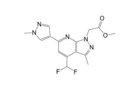 1H-pyrazolo[3,4-b]pyridine-1-acetic acid, 4-(difluoromethyl)-3-methyl-6-(1-methyl-1H-pyrazol-4-yl)-, methyl ester