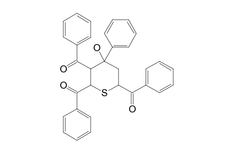 4-Phenyl-2,3,6-tribenzoyl-tetrahydrothiopyran-4-ol