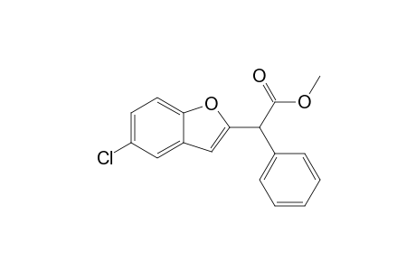 (5-Chlorobenzofuran-2-yl)phenylacetic acid methyl ester