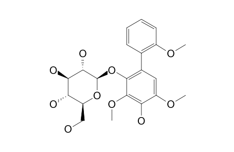 FORTUNEANOSIDE_B;4'-HYDROXY-2,3',5'-TRIMETHOXY-(1,1'-BIPHENYL)-2'-O-BETA-D-GLUCOSIDE