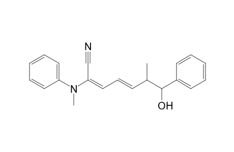 7-Hydroxy-6-methyl-7-phenyl-2-(N-Methylanilino)hepta-2,4-dienenitrile