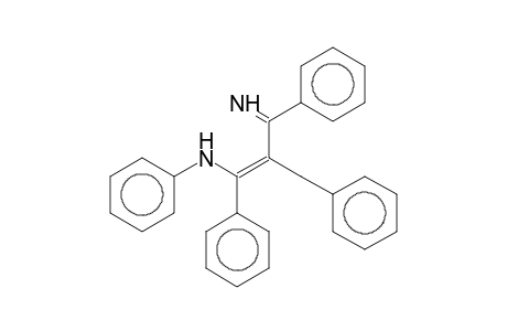 BENZENEMETHANAMINE, alpha-[2-IMINO-2-PHENYL-1-(PHENYLMETHYL)ETHYLIDENE]-N-PHENYL-