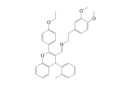 N-[(E)-2-(3,4-dimethoxyphenyl)ethyl]-N-{(E)-[2-(4-ethoxyphenyl)-4-(2-methylphenyl)-4H-chromen-3-yl]methylidene}amine