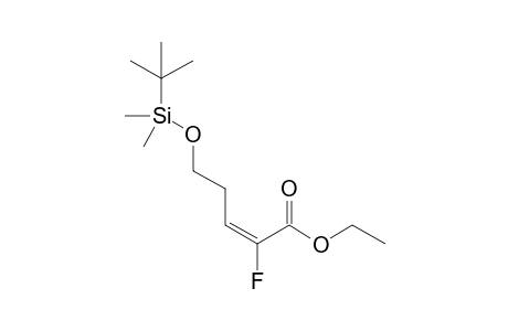 Ethyl (2E)-{[5-tert-butyl(dimethyl)silyl]oxy}-2-fluoropent-2-enoate