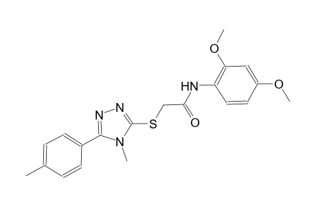 N-(2,4-dimethoxyphenyl)-2-{[4-methyl-5-(4-methylphenyl)-4H-1,2,4-triazol-3-yl]sulfanyl}acetamide