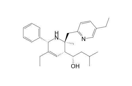 3-Pyridinemethanol, 5-ethyl-2-[(5-ethyl-2-pyridinyl)methyl]-1,2,3,6-tetrahydro-2-methyl-. .alpha..-(2-methylpropyl)-6-phenyl-, [2.alpha.,3.beta.(S*),6.alpha.]-