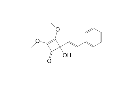 2,3-Dimethoxy-4-(2-phenyl-(Z)-ethenyl)-4-hydroxy-2-cyclobuten-1-one