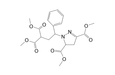 (R*,S*)-Dimethyl 2-[2-phenyl-2-(3,3-bismethoxycarbonyl-4,5-dihydro-1H-pyrazol-1-yl)ethyl]malonate