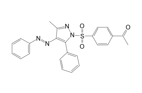 1-[(p-acetylphenyl)sulfonyl]-3-methyl-5-phenyl-4-(phenylazo)pyrazole