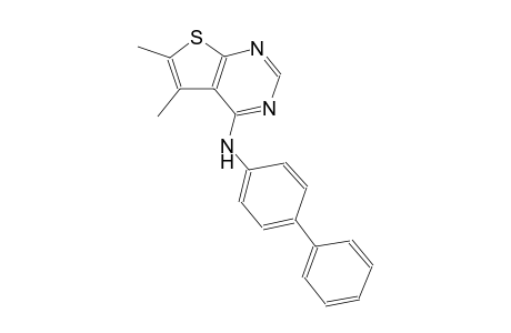 thieno[2,3-d]pyrimidin-4-amine, N-[1,1'-biphenyl]-4-yl-5,6-dimethyl-
