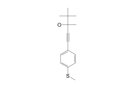 3,4,4-trimethyl-1-(4-methylsulfanylphenyl)pent-1-yn-3-ol