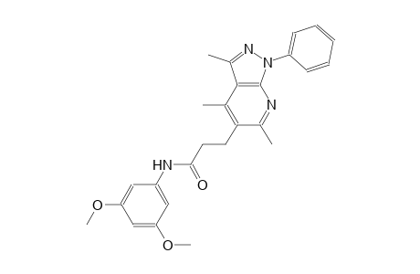 1H-pyrazolo[3,4-b]pyridine-5-propanamide, N-(3,5-dimethoxyphenyl)-3,4,6-trimethyl-1-phenyl-