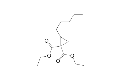 1,1-Cyclopropanedicarboxylic acid, 2-pentyl-, diethyl ester