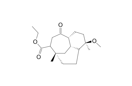 (1S,5R,8R,13S)-5-Methoxy-1,5-dimethyl-9-oxo-tricyclo[6.3.2.0*4,13*]tridecane-11-carboxylic acid ethyl ester