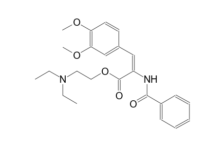 2-(diethylamino)ethyl (2E)-2-(benzoylamino)-3-(3,4-dimethoxyphenyl)-2-propenoate
