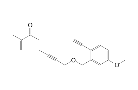 1-Octen-6-yn-3-one, 8-[(2-ethynyl-5-methoxyphenyl)methoxy]-2-methyl-