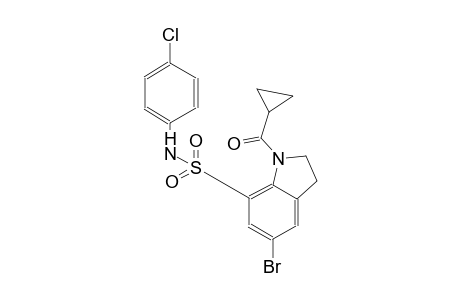 5-bromo-N-(4-chlorophenyl)-1-(cyclopropylcarbonyl)-7-indolinesulfonamide