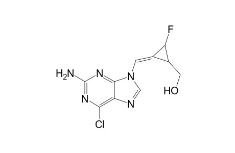 (E)-2-Amino-6-chloro-9-(cis)-{3'-fluoro-2'-[(hydroxymethyl)cyclopropylidene]methyl}-purine