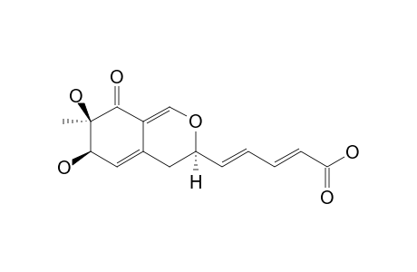 PHOMOEUPHORBIN-A;(2E,4E)-5-[(3R,6R,7R)-6,7-DIHYDROXY-7-METHYL-8-OXO-4,6,7,8-TETRAHYDRO-3H-2-BENZOPYRAN-3-YL]-PENTA-2,4-DIENOIC-ACID