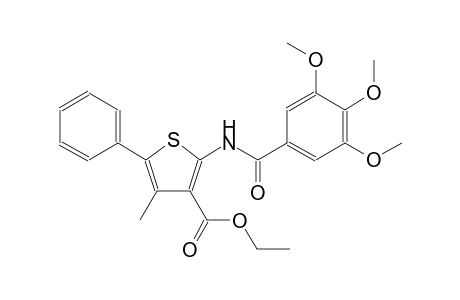 3-thiophenecarboxylic acid, 4-methyl-5-phenyl-2-[(3,4,5-trimethoxybenzoyl)amino]-, ethyl ester