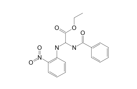 ETHYL-2-BENZAMIDO-2-(2-NITROPHENYLAMINO)-ACETATE