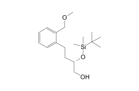 (S)-2-tert-Butyldimethylsilyloxy-4-[(2-methoxymethyl)phenyl]butan-1-ol