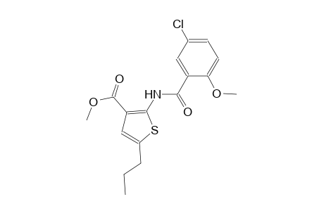 methyl 2-[(5-chloro-2-methoxybenzoyl)amino]-5-propyl-3-thiophenecarboxylate
