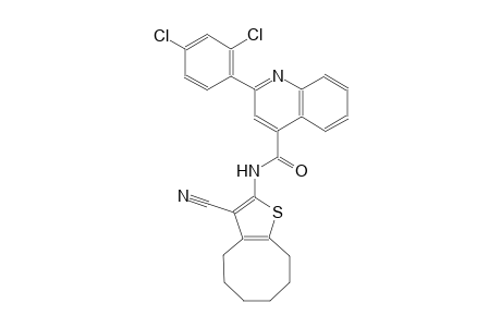 N-(3-cyano-4,5,6,7,8,9-hexahydrocycloocta[b]thien-2-yl)-2-(2,4-dichlorophenyl)-4-quinolinecarboxamide