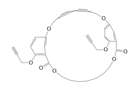 2,9,16,24-Tetraoxatricyclo[24.3.1.110,14]hentriaconta-1(30),10,12,14(31),26,28-hexaene-4,6-diyne-15,25-dione, 13,27-bis(2-propynyloxy)-