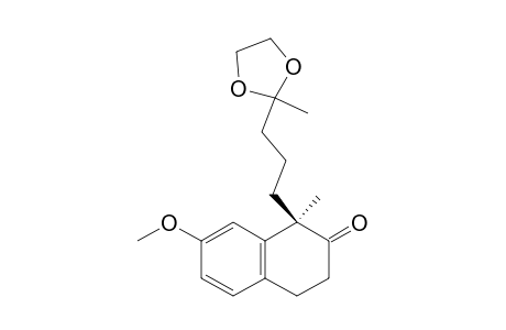 2(1H)-Naphthalenone, 3,4-dihydro-7-methoxy-1-methyl-1-[3-(2-methyl-1,3-dioxolan-2-yl)propyl]-, (R)-
