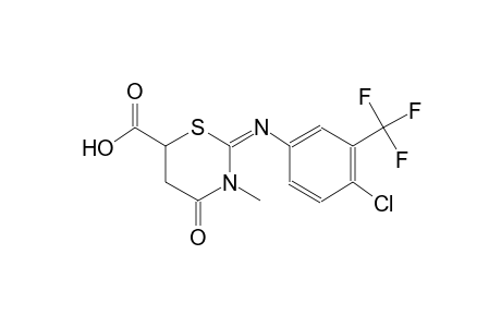 2H-1,3-thiazine-6-carboxylic acid, 2-[[4-chloro-3-(trifluoromethyl)phenyl]imino]tetrahydro-3-methyl-4-oxo-, (2E)-