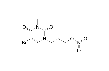 3-(5-bromo-3-methyl-2,4-dioxo-pyrimidin-1-yl)propyl nitrate