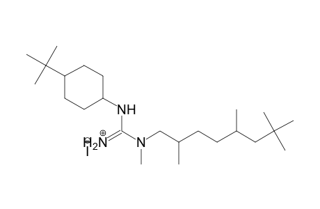Guanidine, N'-[4-(1,1-dimethylethyl)cyclohexyl]-N-methyl-N-(2,5,7,7-tetramethyloctyl)-, monohydriodide