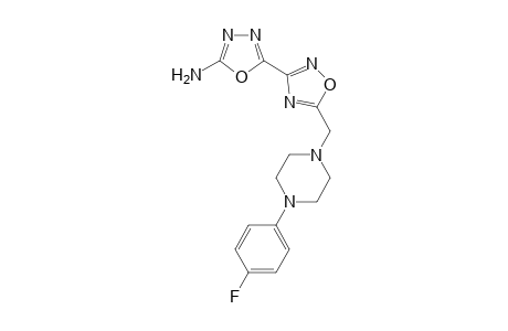 1,3,4-Oxadiazol-2-amine, 5-[5-[4-(4-fluorophenyl)piperazin-1-yl]methyl-1,2,4-oxadiazol-3-yl]-