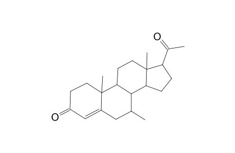 Pregn-4-ene-3,20-dione, 7-methyl-, (7.alpha.)-