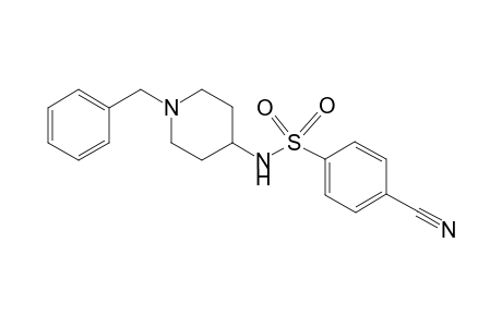 N-(1-Benzyl-4-piperidinyl)-4-cyanobenzenesulfonamide