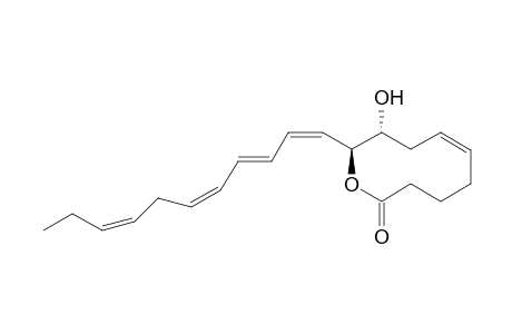 (2S,3R,5Z)-3-hydroxy-2-[(1Z,3E,5Z,8Z)-undeca-1,3,5,8-tetraenyl]-2,3,4,7,8,9-hexahydrooxecin-10-one