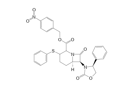 CIS-7-(4-PHENYL-2-OXOOXAZOLIDINYL)-8-OXO-3-(PHENYLTHIO)-1-AZABICYCLO-[4.2.0]-OCTANE-2-CARBOXYLIC-ACID-(4-NITROPHENYL)-METHYLESTER