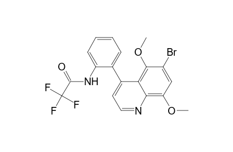 6-Bromo-4-[2-[(trifluoroacetyl)amino]phenyl]-5,8-dimethoxyquinoline